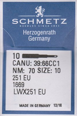 Igły 251 EU 60 Schmetz 251 EU Nm60/8  op/10szt