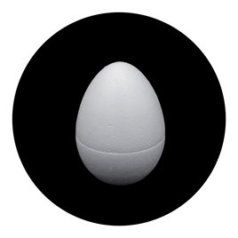 Jajka styropianowe białe pełne wielkanoc 10cm 1szt