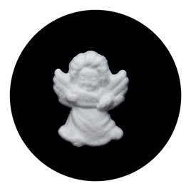 Anioł styropianowy biały 6,5cm 1szt