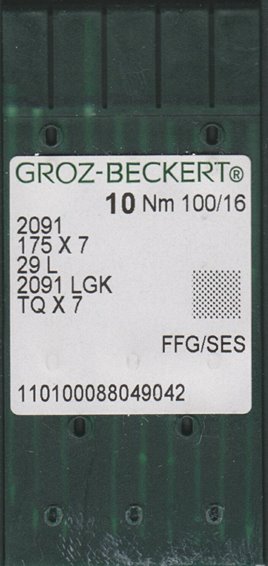 Igły do maszyny guzikarka Groz-Beckert TQx7 100 SES 10szt