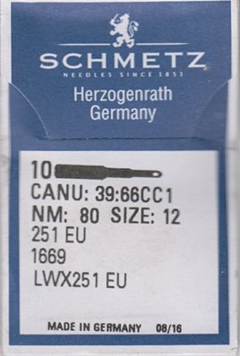 Igły 251 EU 80 Schmetz